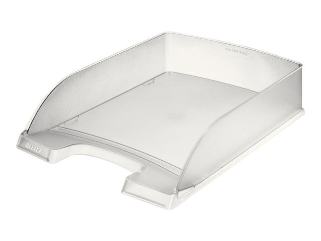 Leitz Brevkorg i standardstorlek, Plus, stapelbar, A4, 255 x 357 x 70 mm, polystyren, genomskinlig | Kontorsmaterial - Till skrivbordet - Brevkorgar | Kontorsexperten