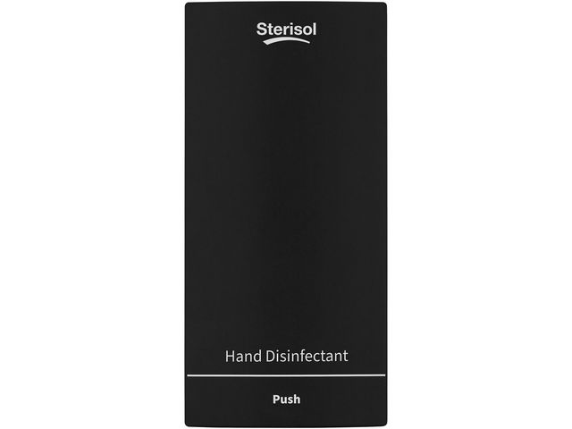 Sterisol Dispenser Ecoline Slim Handdesinfektion 375ml svart | Städ och hygien - Tvål och hygien - Hygiensystem - Sterisol | Kontorsexperten