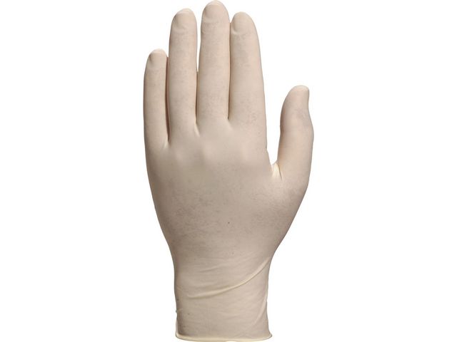 DELTA PLUS Latexhandske Veniclean puderfri 7/8 100/fp | Skyddsutrustning - Engångshandskar - Latexhandskar | Kontorsexperten
