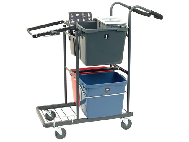 Activa Activa Källsorteringsvagn Flex | Städ och hygien - Avfallshantering och källsortering - Säckstativ | Kontorsexperten
