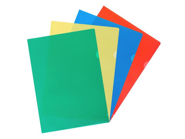 noki Aktmapp A4 0,12 sorterade färger 100/fp | Kontorsmaterial - Mappar och plastfickor - Plastmappar och aktmappar | Kontorsexperten