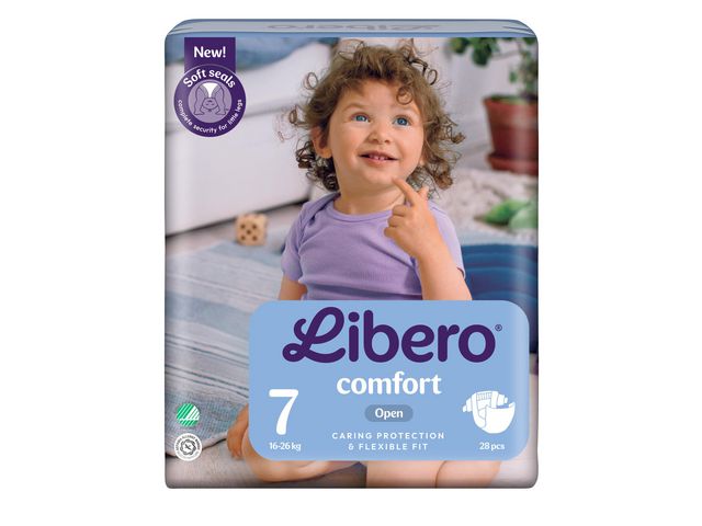 LIBERO Blöja Comfort 7 16-26kg 28/fp | Sjukvård och omsorg - Hygien - Barnblöjor | Kontorsexperten