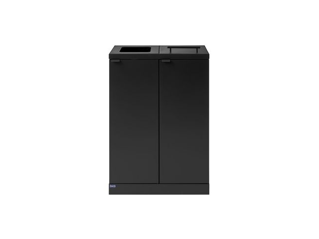 bica Avfallshantering 2x65L kombo grå | Städ och hygien - Avfallshantering och källsortering - Sortering och återvinning | Kontorsexperten