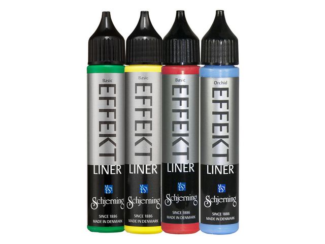 Effektliner basfärg 4x28 ml 4/fp | Skola och förskola - Målarfärg och tillbehör - Specialfärg | Kontorsexperten