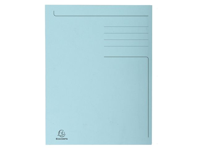 Exacompta Mapp 3-kl kartong A4 blå | Kontorsmaterial - Mappar och plastfickor - Mappar övriga | Kontorsexperten