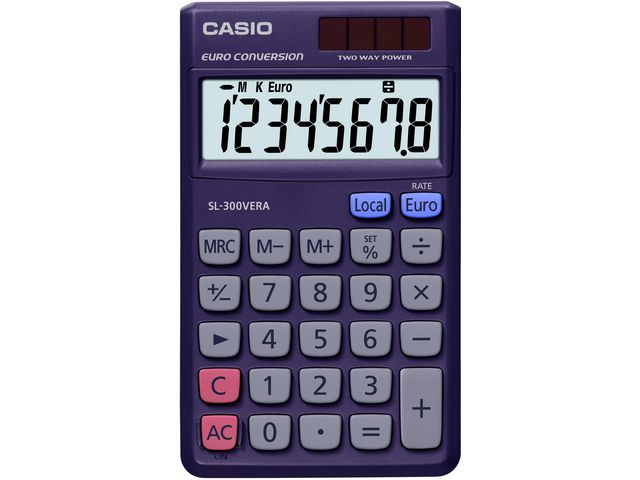 CASIO Miniräknare SL-300VERA | Kontorsmaskiner - Räknare - Miniräknare | Kontorsexperten