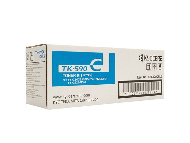 KYOCERA Toner, 590C, cyan, 0T2KVCNL | Toner och bläck - Tonerkassetter - Toner Kyocera | Kontorsexperten