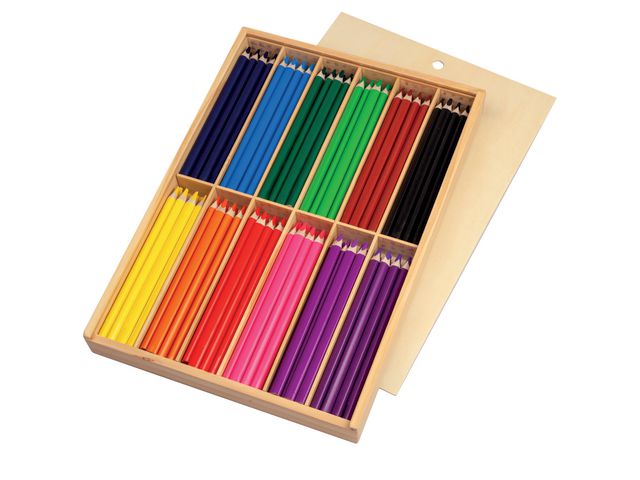 PLAYBOX Färgpennor trekantiga 144/fp | Skola och förskola - Pennor och tillbehör - Färgpennor - Jumbo | Kontorsexperten