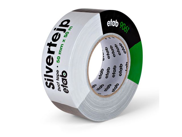 ETAB Vävtejp 9061 50mmx50m Silver | Emballage och lagerutrustning - Packtejper - Väv- och Silvertejp | Kontorsexperten