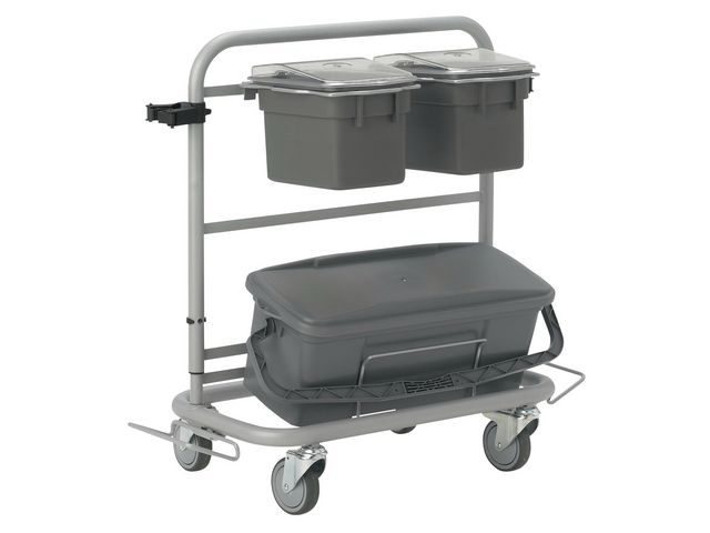 Vikan Städvagn Slimliner grå | Städ och hygien - Städvagnar - Städvagnar | Kontorsexperten