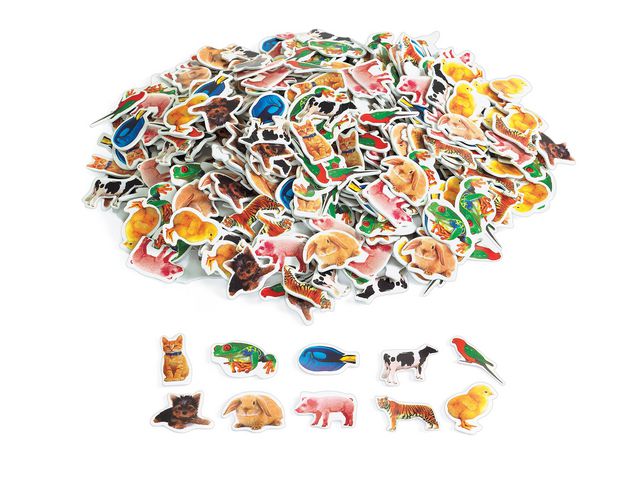 Självhäftande djur EVA 50/fp | Skola och förskola - Hobbymaterial - Bokmärken och stickers | Kontorsexperten