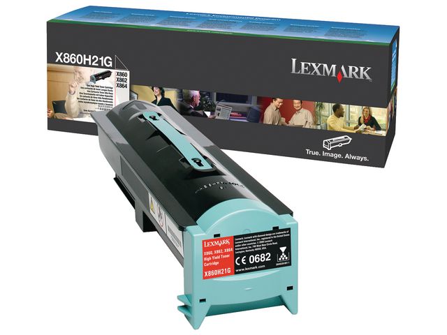 Lexmark Toner, hög kapacitet, svart, singelförpackning, X860H21G | Toner och bläck - Tonerkassetter - Toner Lexmark | Kontorsexperten