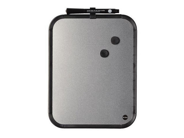 Bi-Office Whiteboardtavla 22x28cm silver | Kontorsmöbler och inredning - Whiteboardtavlor och tillbehör - Whiteboardtavlor - Glas | Kontorsexperten