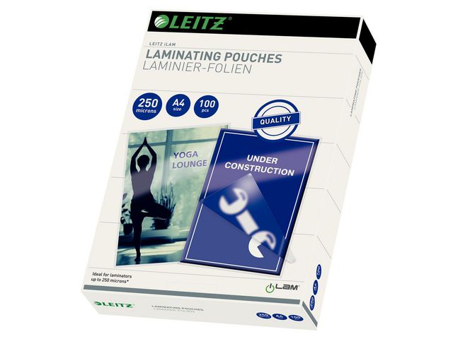 LEITZ Laminat A4 250mic klar 100/fp | Kontorsmaskiner - Laminering - Laminat - A4 | Kontorsexperten