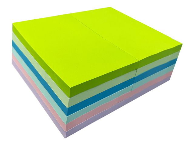 Notes 76x127mm neon- och pastellfärger | Kontorsmaterial - Notes och Post-It - Notes - Färgade | Kontorsexperten