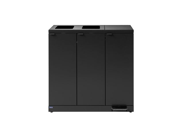 bica Avfallshantering 3x65L pedal grå | Städ och hygien - Avfallshantering och källsortering - Sortering och återvinning | Kontorsexperten