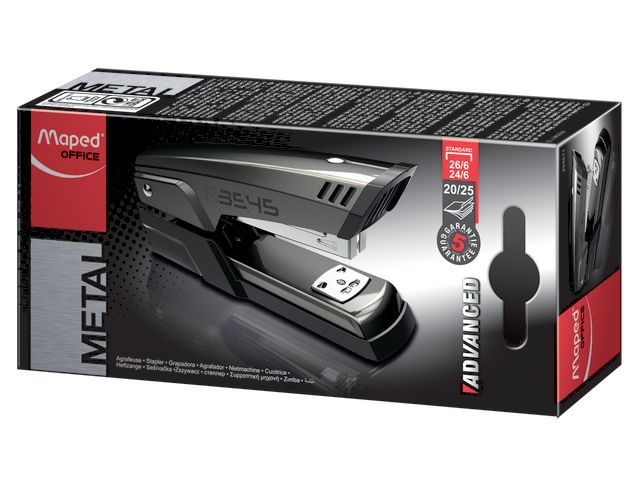 Maped Häftapparat Advanced 24/6 grå | Kontorsmaterial - Till skrivbordet - Häftapparater - Manuella | Kontorsexperten