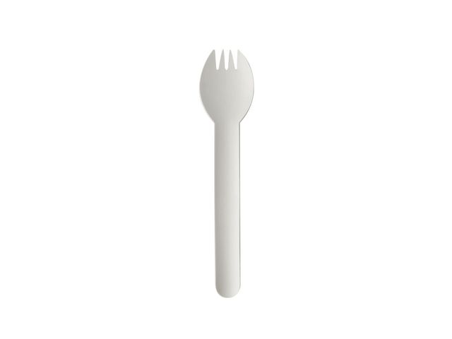 PAPSTAR Sporks papper sked/gaffel 160mm 100/fp | Kök och servering - Engångsartiklar - Engångsbestick | Kontorsexperten