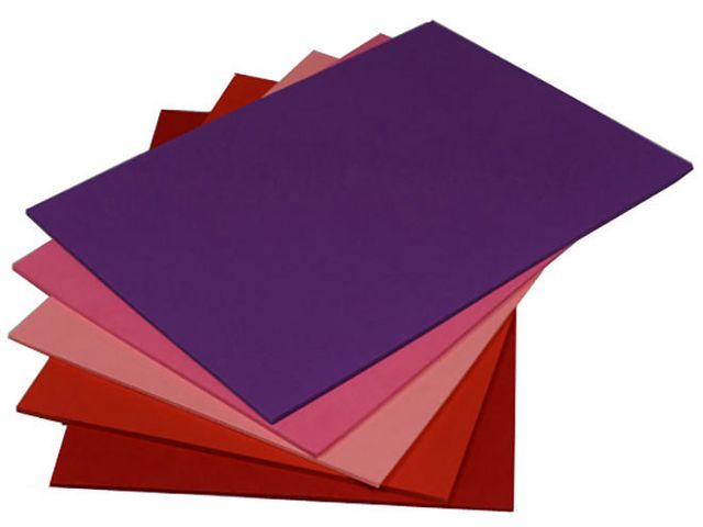 Dekorationskart A4 nyansr Röd-Lila 50/fp | Skola och förskola - Hobbypapper - Kartong | Kontorsexperten