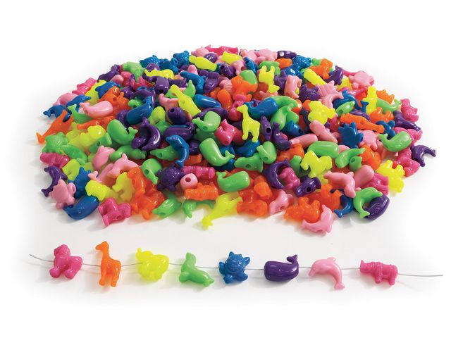 Plastpärlor djur jumbo 150/fp | Skola och förskola - Hobbymaterial - Pärlor | Kontorsexperten