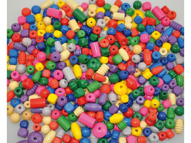 PLAYBOX Träpärlor bas 600/fp | Skola och förskola - Hobbymaterial - Pärlor | Kontorsexperten