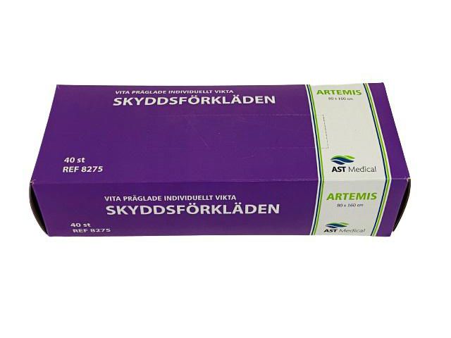Förkläde 80x160cm box vit 40/fp | Skyddsutrustning - Engångskläder - Engångsförkläden | Kontorsexperten