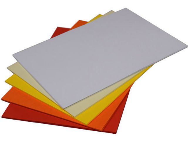 Dekorationskart A4 nyans Gul-Röd 50/fp | Skola och förskola - Hobbypapper - Kartong | Kontorsexperten