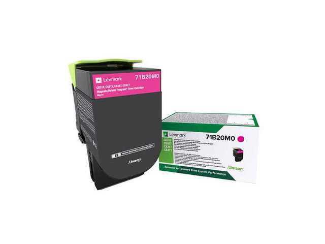 Lexmark Toner 71B20M0 Magenta | Toner och bläck - Tonerkassetter - Toner Lexmark | Kontorsexperten