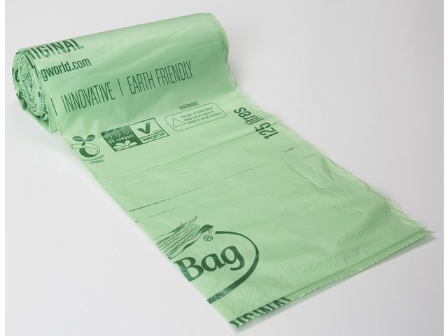 BioBag Säck Extrastark 125/150L 10/rl | Städ och hygien - Påsar och säckar - Plastsäckar | Kontorsexperten