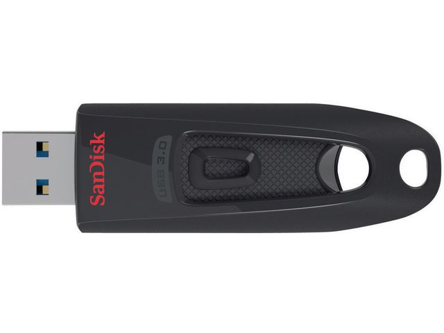 Produktfoto för SanDisk USB-Minne, Ultra USB 3.0-flashenhet 128 GB, svart