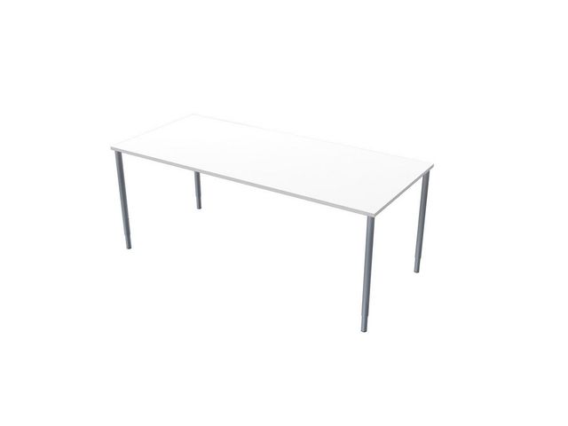 LANAB DESIGN Skrivbord Fristående 180x80cm vitlaminat/grå | Kontorsmöbler och inredning - Bord och hurtsar - Skrivbord - Fasta | Kontorsexperten