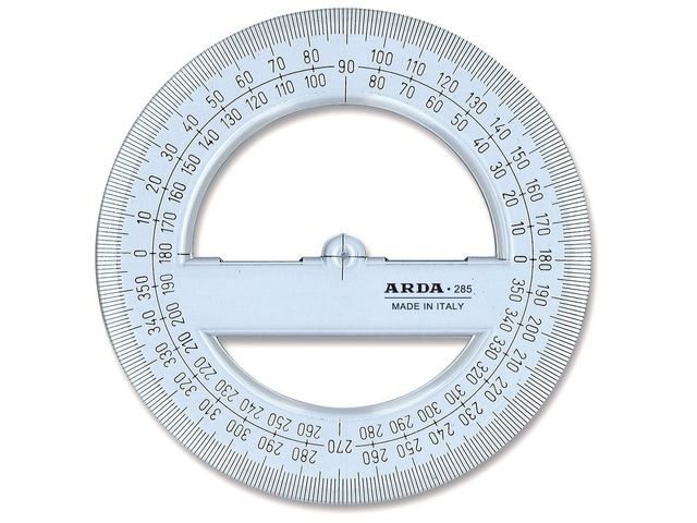 ARDA Gradskiva cirkel diameter 12cm | Skola och förskola - Pennor och tillbehör - Linjaler och gradskivor | Kontorsexperten