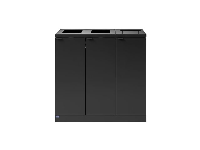 bica Avfallshantering 3x65L kombo grå | Städ och hygien - Avfallshantering och källsortering - Sortering och återvinning | Kontorsexperten