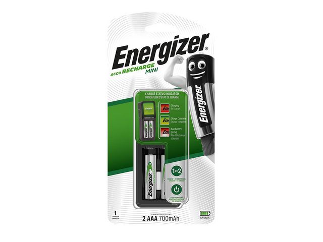 ENERGIZER Batteriladdare Mini AA/AAA | Kontorsmaskiner - Batterier - Batteriladdare | Kontorsexperten