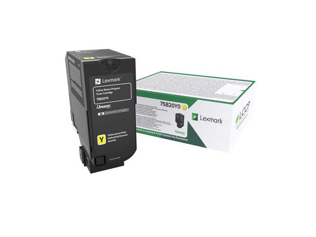 Lexmark Toner 75B20Y0 Gul | Toner och bläck - Tonerkassetter - Toner Lexmark | Kontorsexperten