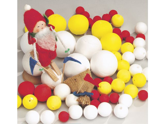 Papperskulor 18mm vit 200/fp | Skola och förskola - Hobbymaterial - Papperskulor | Kontorsexperten