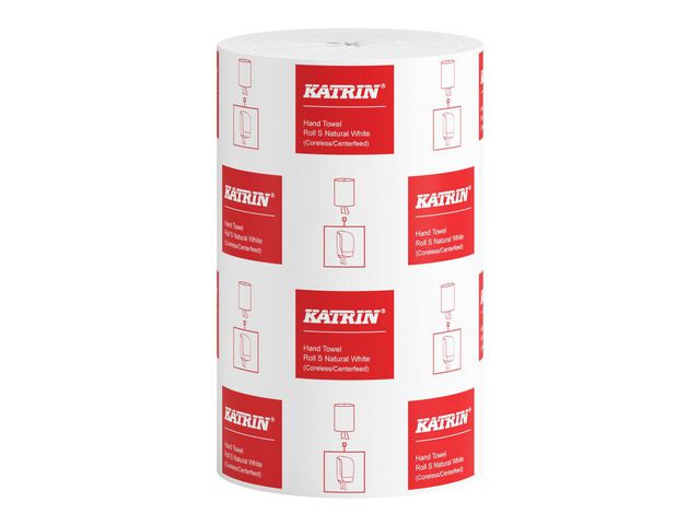KATRIN Torkrulle S 1-lagers, 205 mm, utan hylsa naturvit | Städ och hygien - Toalettpapper och torkpapper - Torkrullar | Kontorsexperten