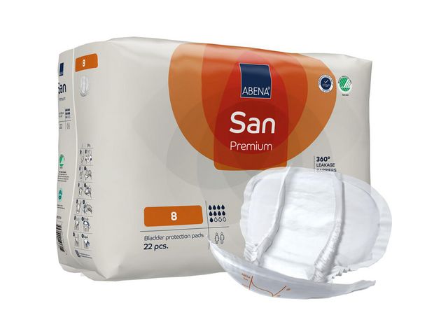 ABENA Inkoskydd San 8 Premium 63x36cm 22/fp | Sjukvård och omsorg - Diagnos och behandling - Inkontinensskydd | Kontorsexperten