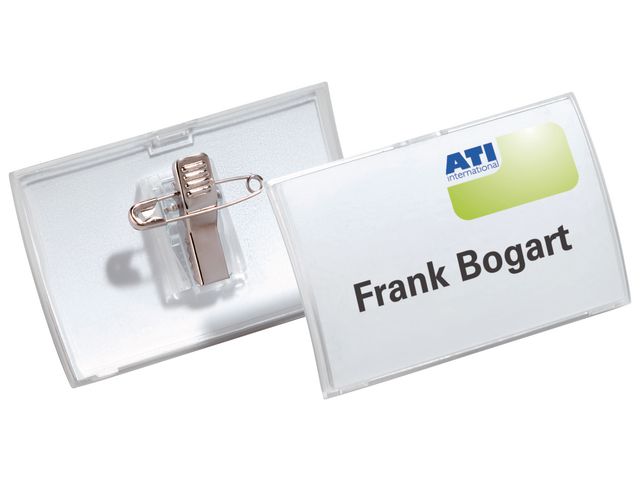 Durable Namnskylt 75x40mm 25/fp | Kontorsmöbler och inredning - Namnskyltar och korthållare - Namnbrickor | Kontorsexperten