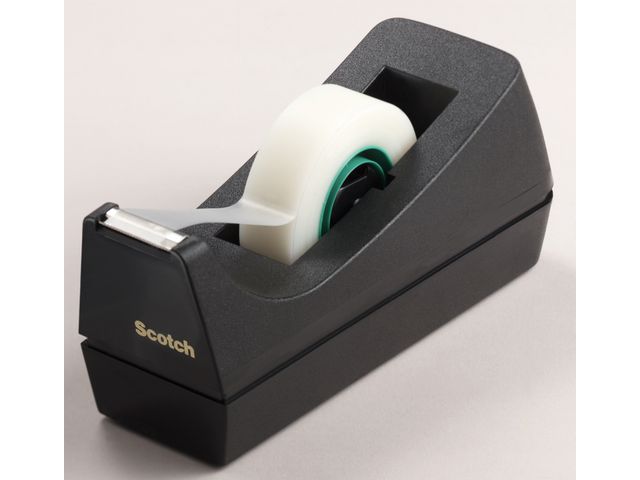 Scotch® Tejphållare, kompakt, tvåhandsfattning, svart