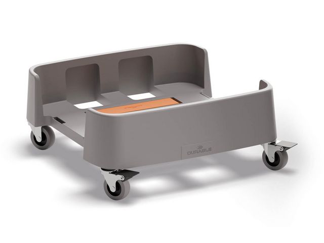 DURABLE Vagn Durabin grå 90L | Städ och hygien - Avfallshantering och källsortering - Sortering och återvinning | Kontorsexperten