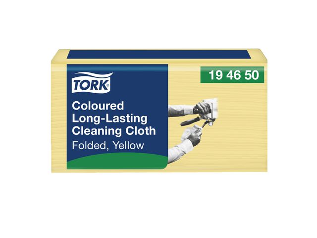 TORK Rengöringsduk Premium W8 gul 40/fp | Städ och hygien - Städdukar och diskdukar - Städdukar - Alltork | Kontorsexperten