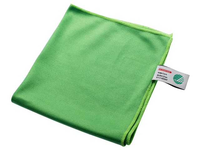 NORDEX Mikrofiberduk PROFFER Glas 35x35cm grön | Städ och hygien - Städdukar och diskdukar - Fönsterdukar | Kontorsexperten