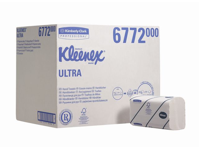 Kleenex® Pappershandduk kedjevikt 2-lagers vit 2820/fp | Städ och hygien - Toalettpapper och torkpapper - System - Kimberly Clark | Kontorsexperten