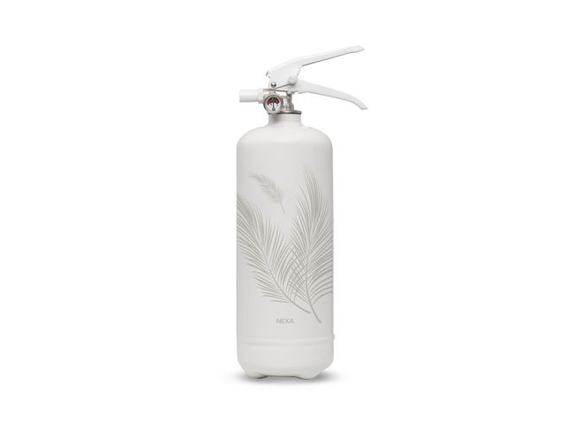NEXA Brandsläckare 2kg vit 413A Design line Palmblad | Skyddsutrustning - Brandskydd och säkerhet - Brandsläckare | Kontorsexperten