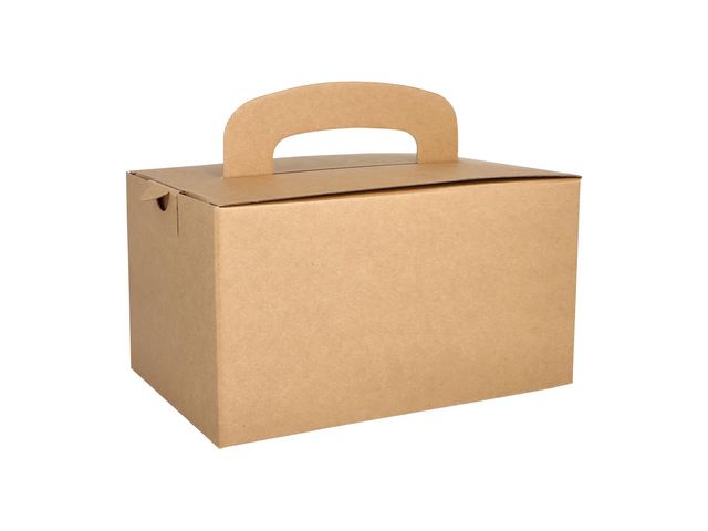 Produktfoto för PAPSTAR Lunchlåda 12,5x15,5x22,5cm brun