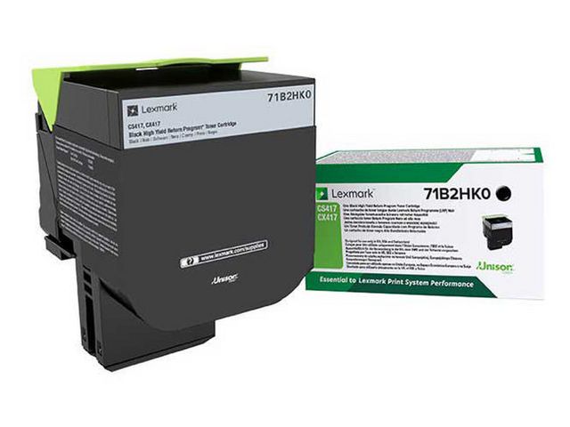 Lexmark Toner 71B2HK0 Svart | Toner och bläck - Tonerkassetter - Toner Lexmark | Kontorsexperten
