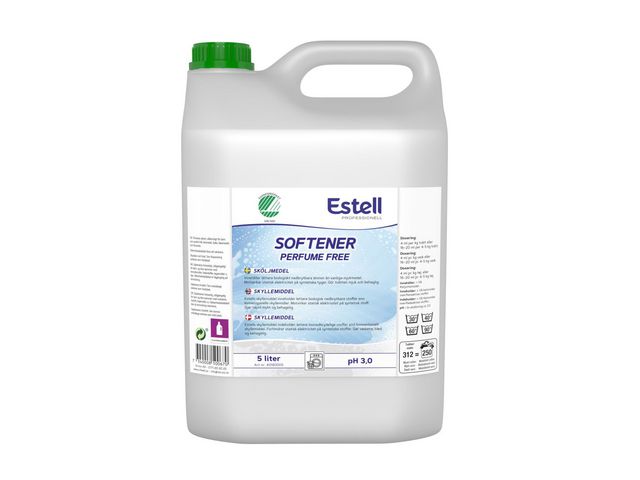 ESTELL Sköljmedel oparfymerad 5l | Städ och hygien - Tvättmedel och klädvård - Sköljmedel | Kontorsexperten