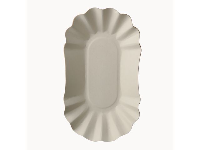 PAPSTAR Tallrik 105x200x35mm vit 250/fp | Kök och servering - Engångsartiklar - Tallrikar - Papper | Kontorsexperten