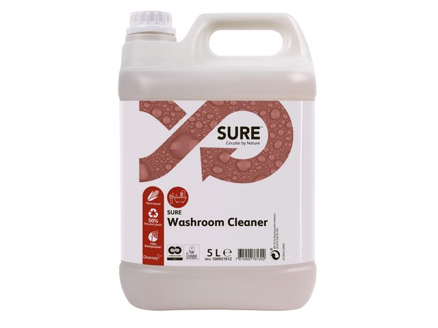 SURE Rengöringsmedel Washroom Cleaner 5L | Städ och hygien - Rengöringsmedel - Sanitetsrent | Kontorsexperten
